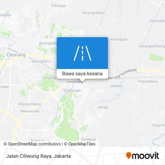 Peta Jalan Ciliwung Raya
