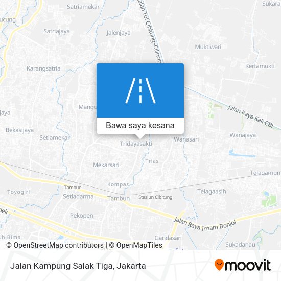 Peta Jalan Kampung Salak Tiga