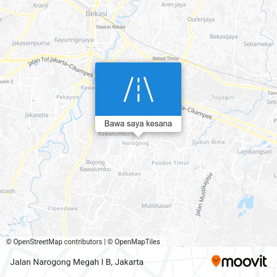 Peta Jalan Narogong Megah I B