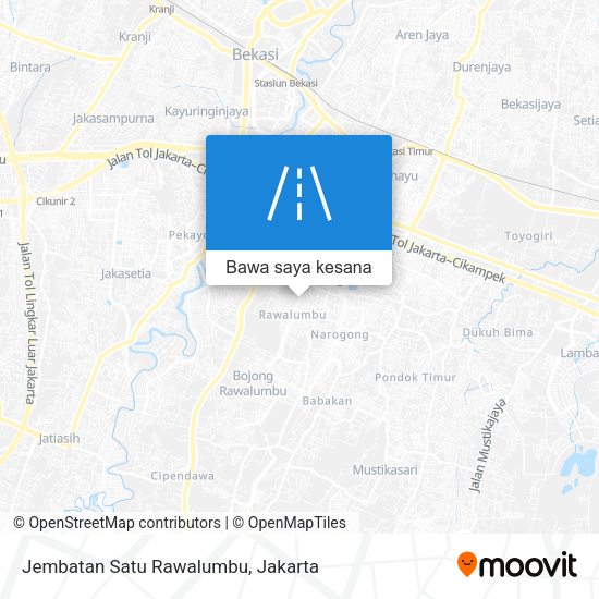 Peta Jembatan Satu Rawalumbu