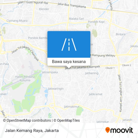 Peta Jalan Kemang Raya