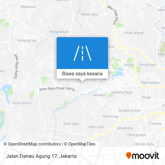 Peta Jalan Danau Agung 17