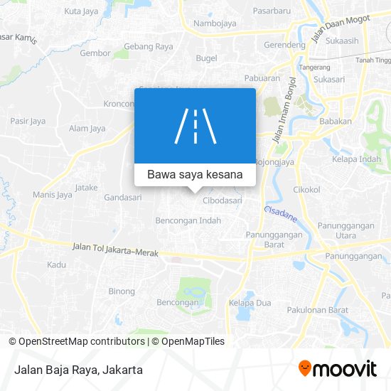 Peta Jalan Baja Raya