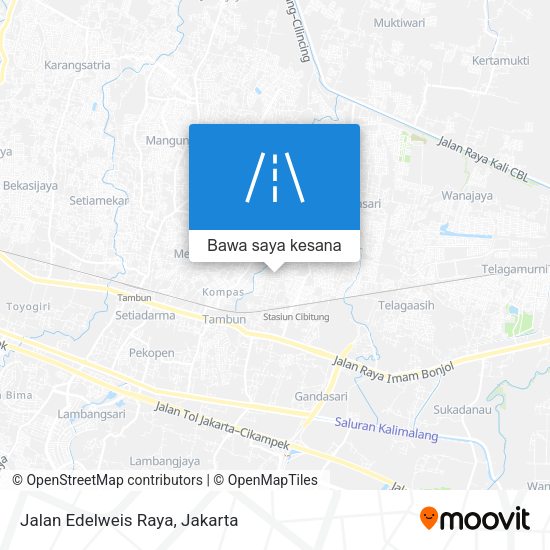 Peta Jalan Edelweis Raya