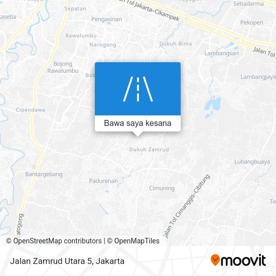 Peta Jalan Zamrud Utara 5