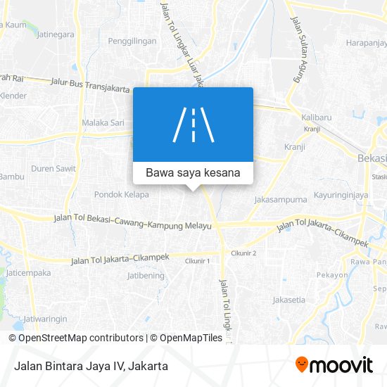 Peta Jalan Bintara Jaya IV