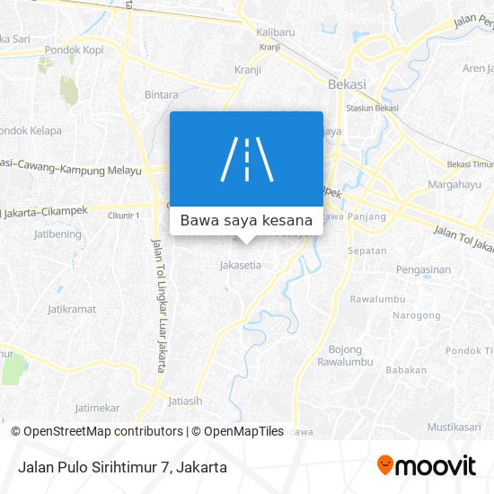 Peta Jalan Pulo Sirihtimur 7