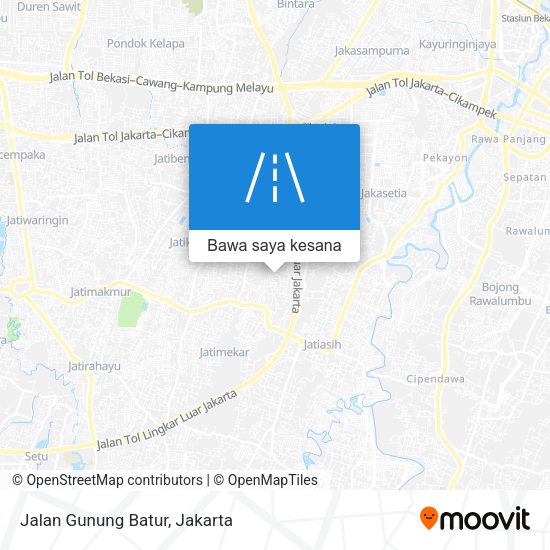 Peta Jalan Gunung Batur