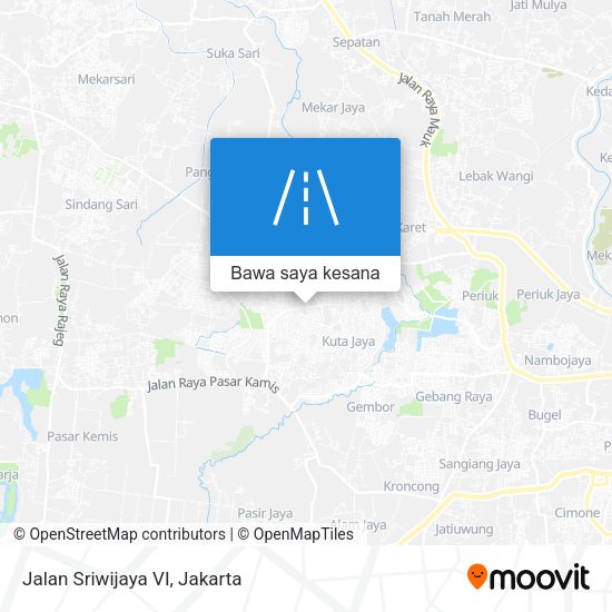 Peta Jalan Sriwijaya VI