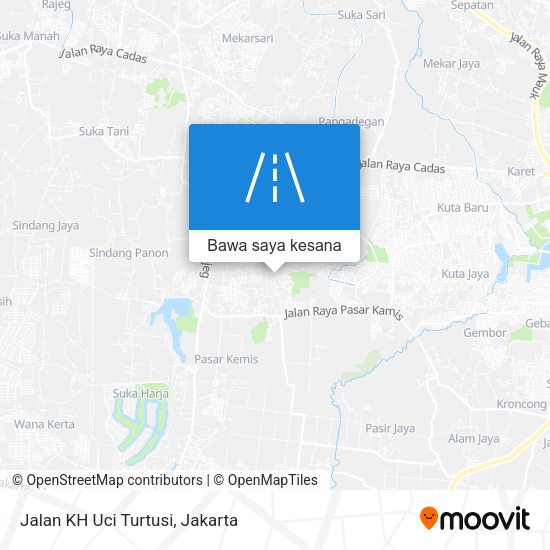 Peta Jalan KH Uci Turtusi