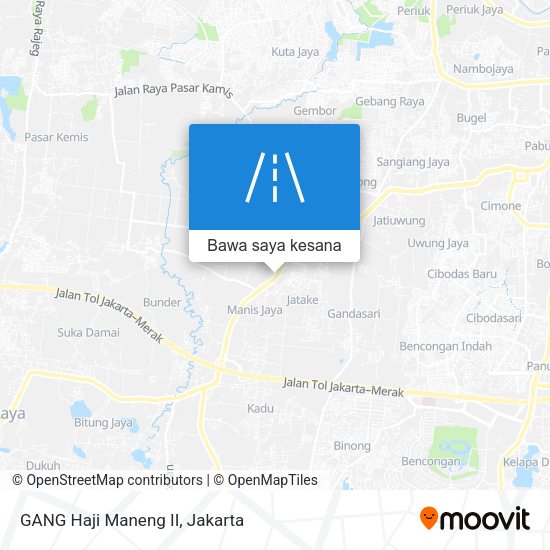 Peta GANG Haji Maneng II
