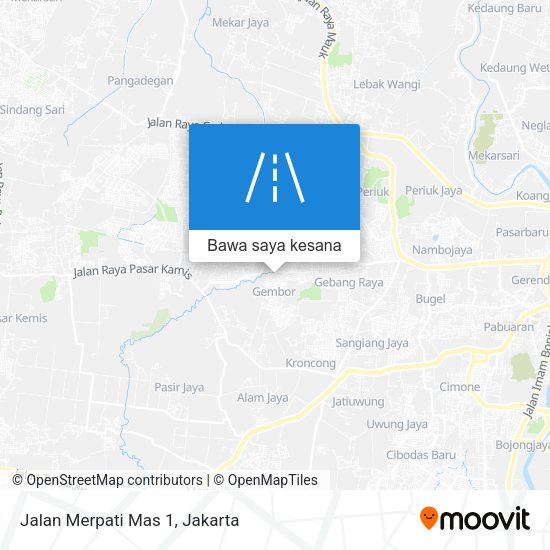 Peta Jalan Merpati Mas 1