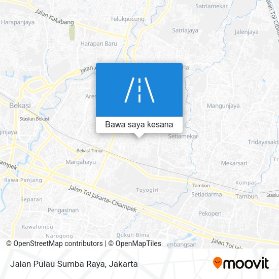 Peta Jalan Pulau Sumba Raya