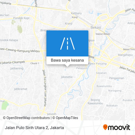 Peta Jalan Pulo Sirih Utara 2