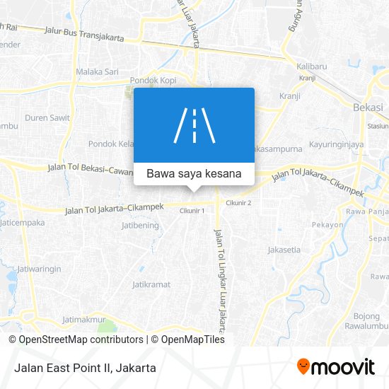 Peta Jalan East Point II
