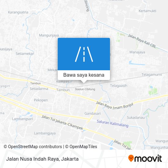 Peta Jalan Nusa Indah Raya