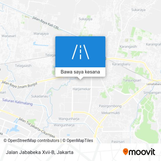 Peta Jalan Jababeka Xvii-B