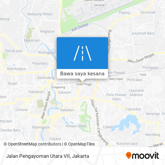 Peta Jalan Pengayoman Utara VII