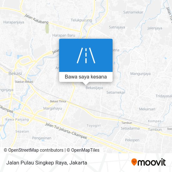Peta Jalan Pulau Singkep Raya