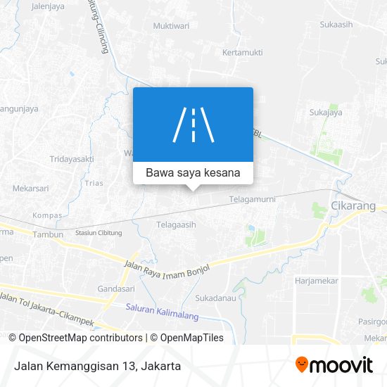 Peta Jalan Kemanggisan 13