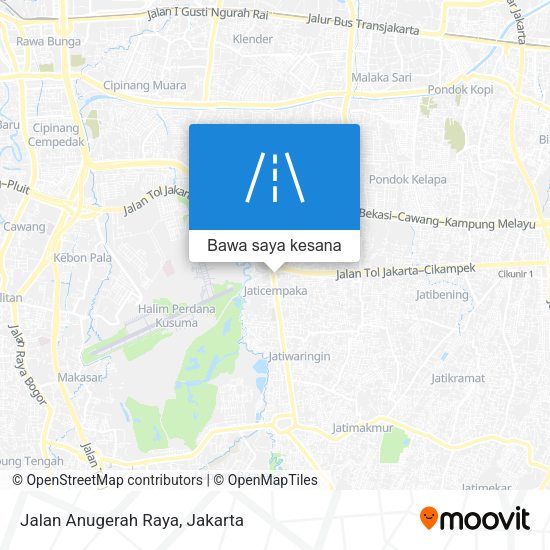 Peta Jalan Anugerah Raya