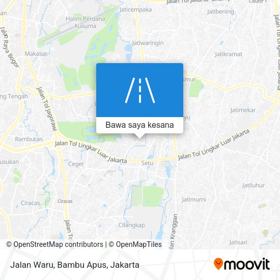 Peta Jalan Waru, Bambu Apus