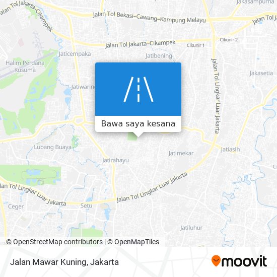 Peta Jalan Mawar Kuning