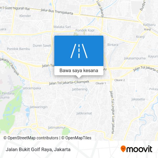 Peta Jalan Bukit Golf Raya