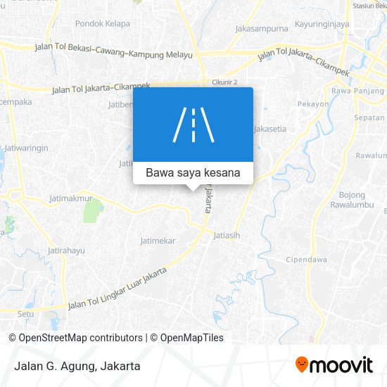 Peta Jalan G. Agung