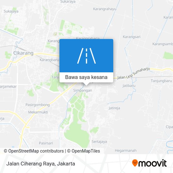 Peta Jalan Ciherang Raya