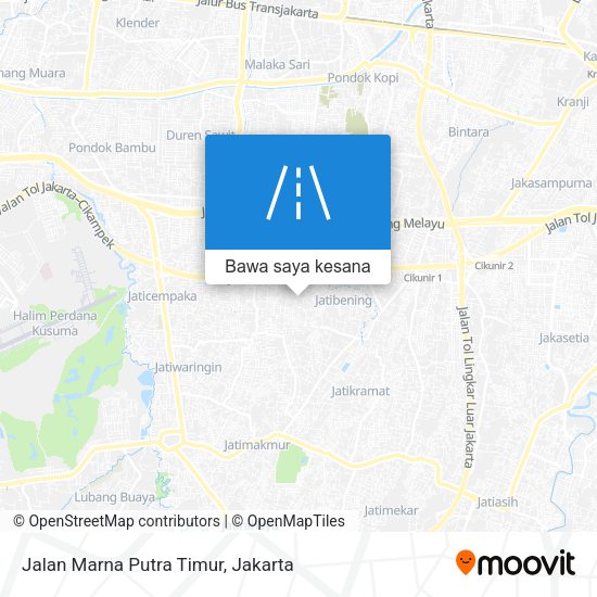 Peta Jalan Marna Putra Timur