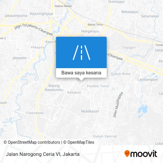 Peta Jalan Narogong Ceria VI