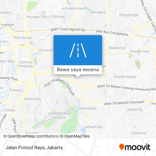 Peta Jalan Poncol Raya