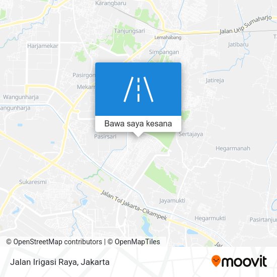 Peta Jalan Irigasi Raya