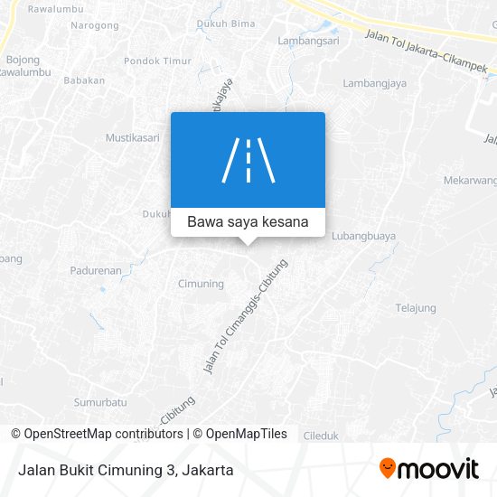 Peta Jalan Bukit Cimuning 3
