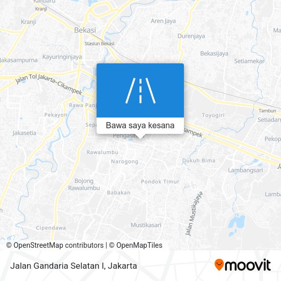 Peta Jalan Gandaria Selatan I