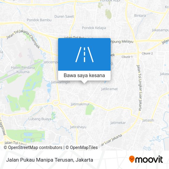 Peta Jalan Pukau Manipa Terusan