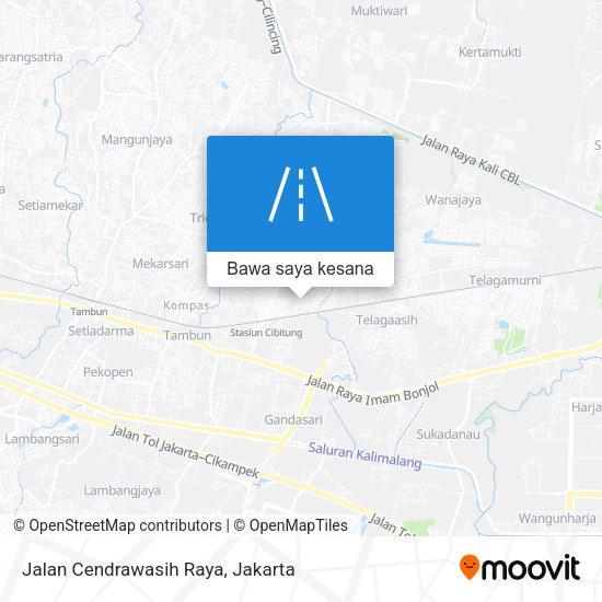 Peta Jalan Cendrawasih Raya