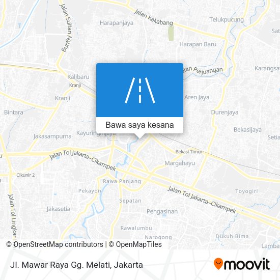 Peta Jl. Mawar Raya Gg. Melati