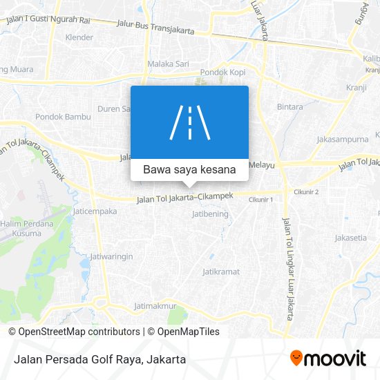 Peta Jalan Persada Golf Raya