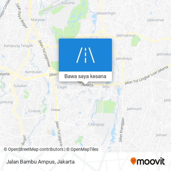 Peta Jalan Bambu Ampus