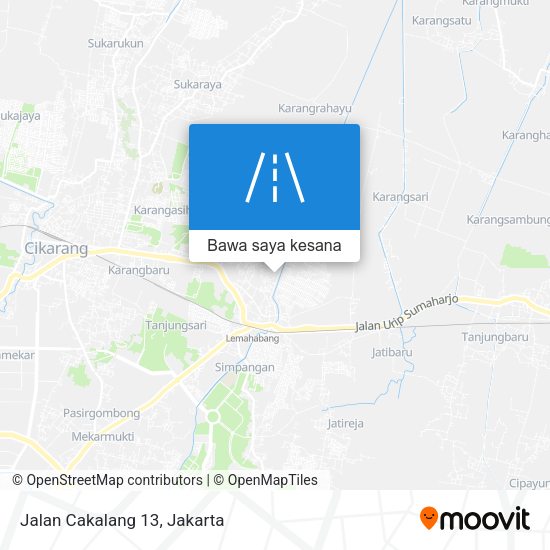 Peta Jalan Cakalang 13