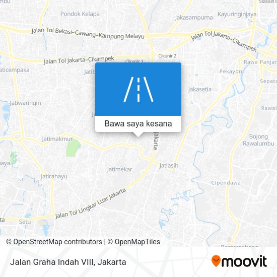 Peta Jalan Graha Indah VIII