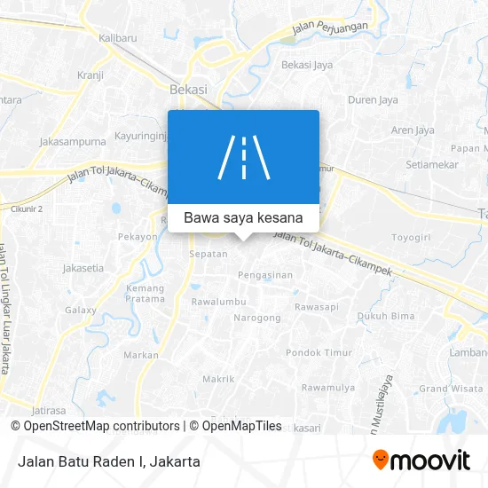 Bagaimana menuju ke Jalan Batu Raden I, Kota Bekasi dengan bis atau kereta?