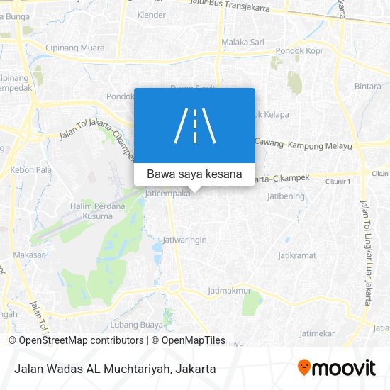 Peta Jalan Wadas AL Muchtariyah