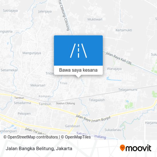 Peta Jalan Bangka Belitung