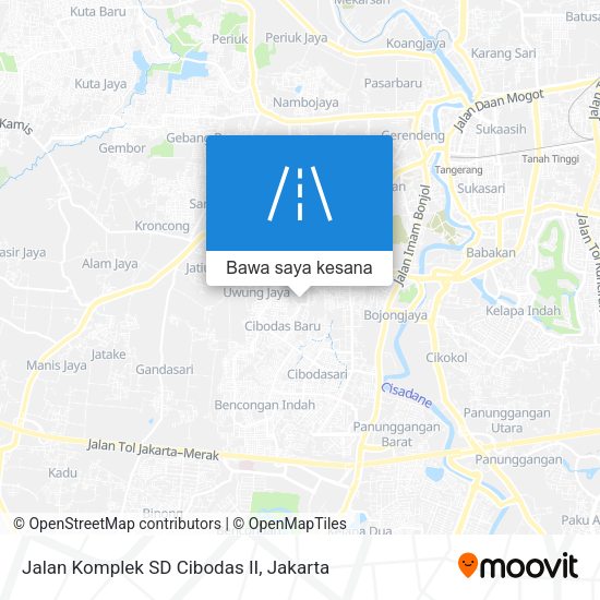 Peta Jalan Komplek SD Cibodas II