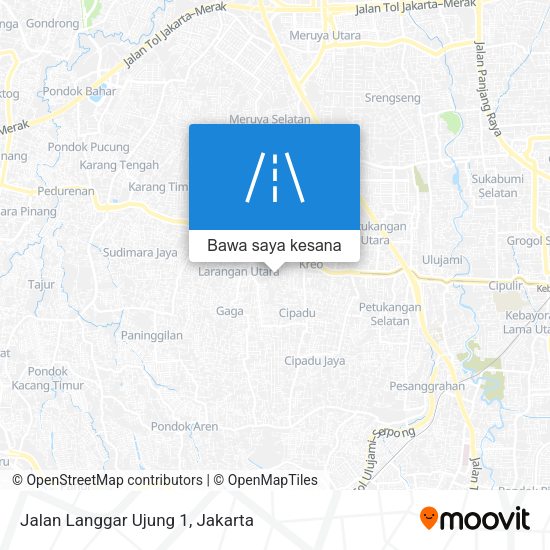 Peta Jalan Langgar Ujung 1