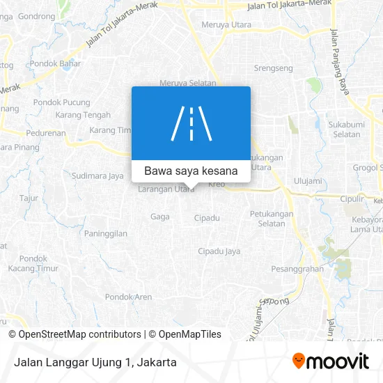 Peta Jalan Langgar Ujung 1