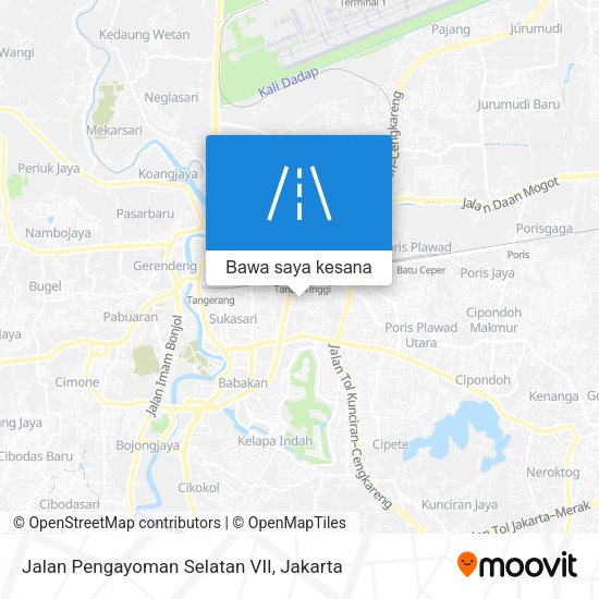 Peta Jalan Pengayoman Selatan VII